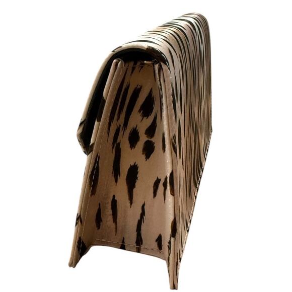 Christian Louboutin Loubi54 Gigi Leopard Satin Crepe Clutch Crossbody Bag - Picture 10 of 14